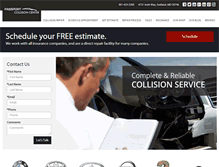 Tablet Screenshot of passportcollisioncenter.com